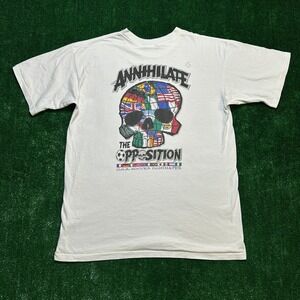 Vintage 90s US Soccer Dominate World Cup Single Stitch CYRK Thrashed